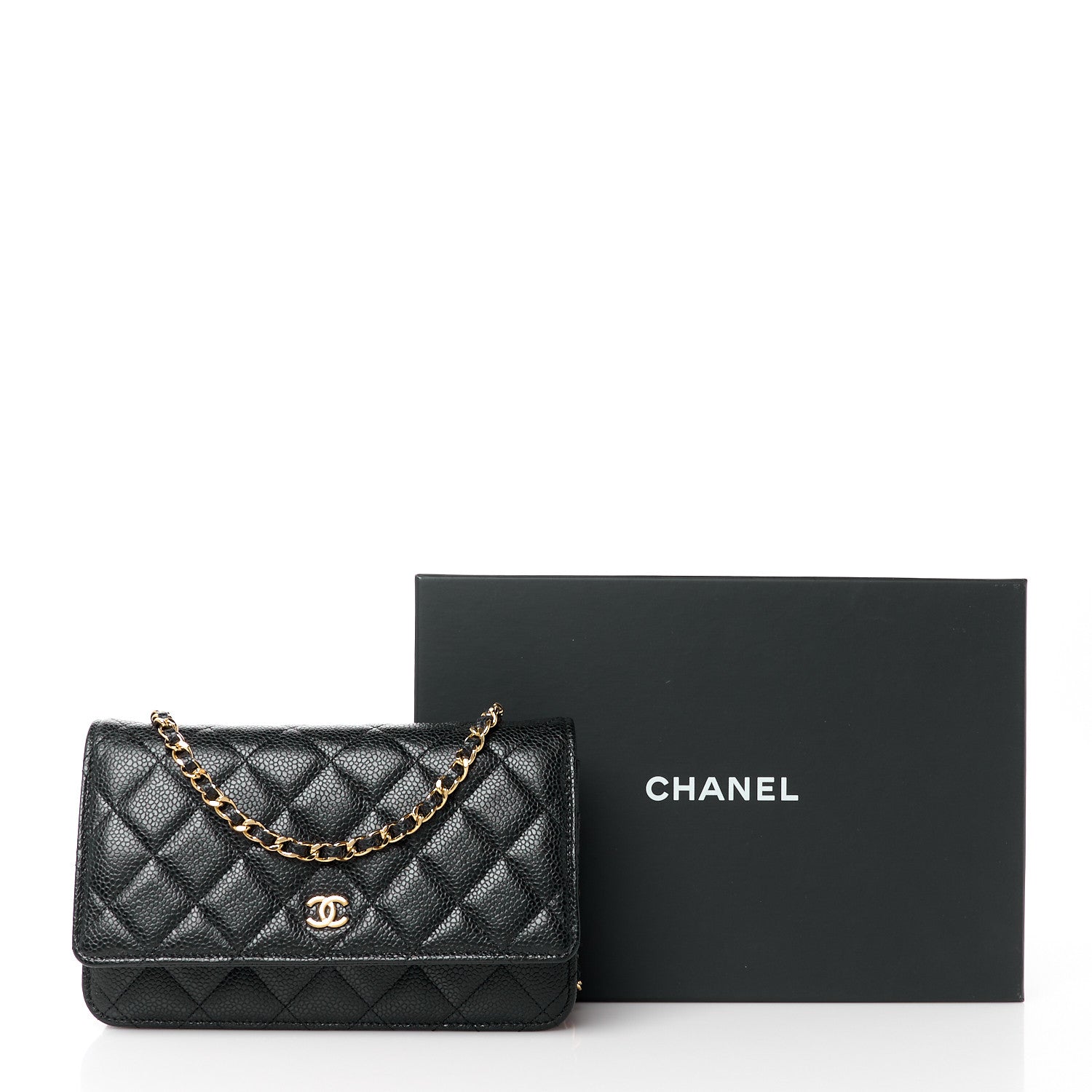 Chanel Caviar Quilted Wallet on Chain WOC Black 13 of 13