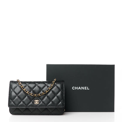 Chanel Caviar Quilted Wallet on Chain WOC Black 13 of 13