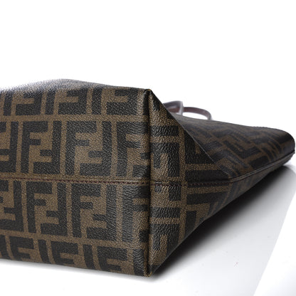 Fendi Zucca Spalmati Small Roll Tote Tobacco Yellow 6 of 9