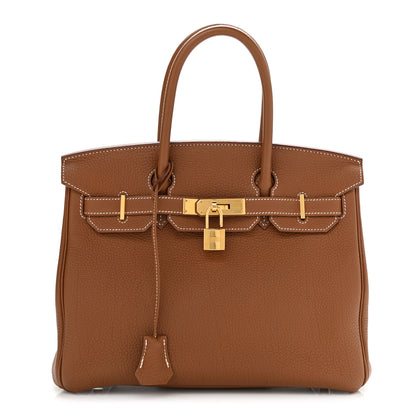 Hermes Togo Birkin 30 Gold 1 of 11