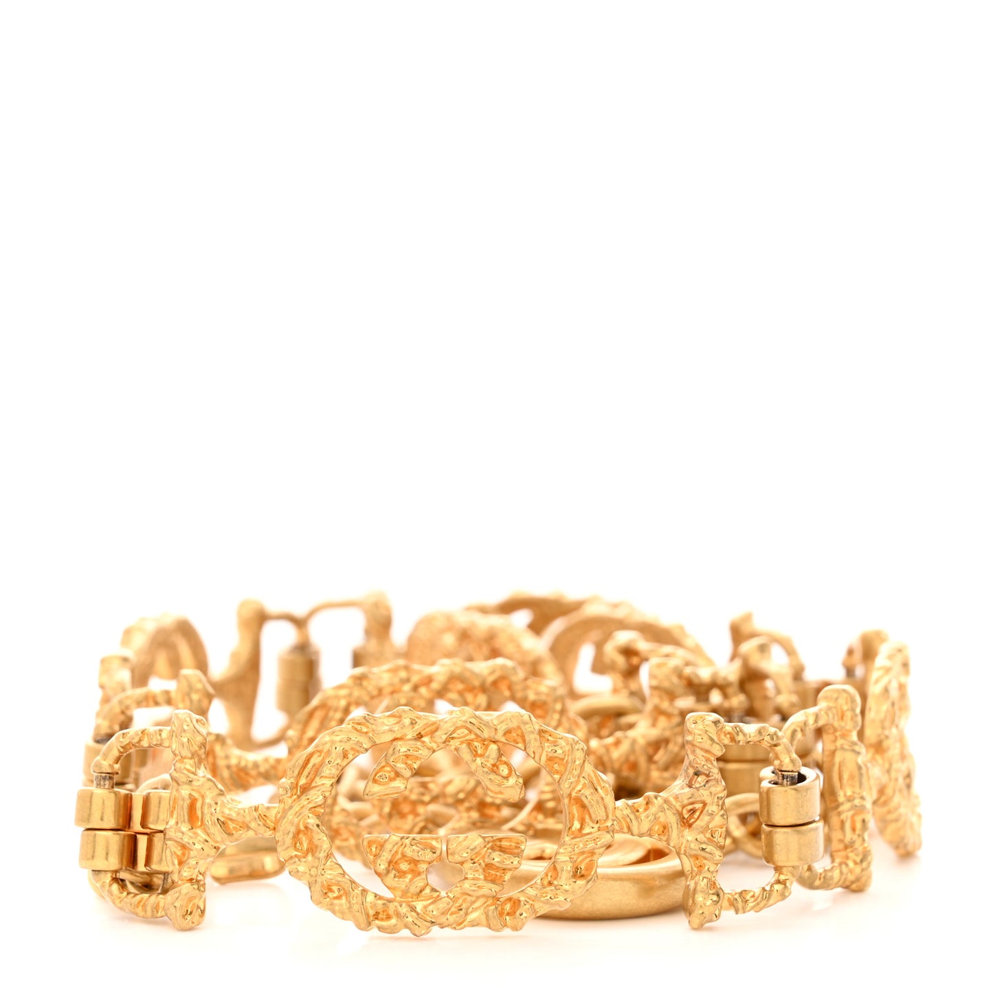 Horsebit Chain Belt Oro Antic Opaco