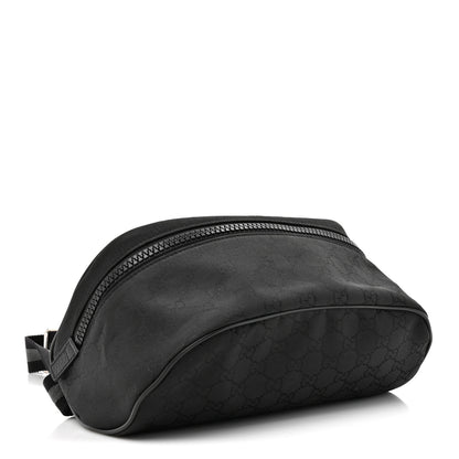 Gucci Nylon Monogram Fanny Pack Belt Bag Black 4 of 10