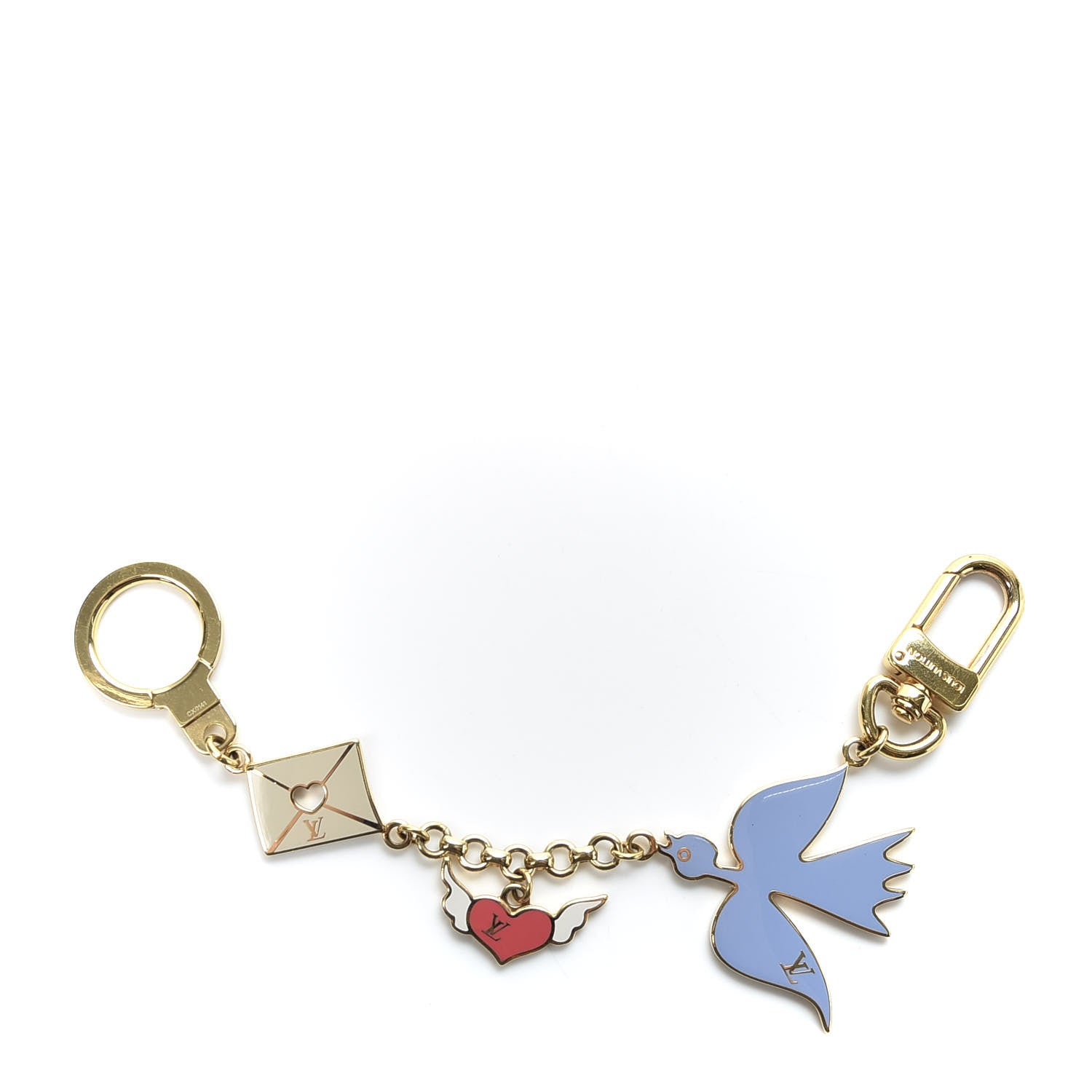Louis Vuitton Enamel Love Birds Bag Charm 1 of 4