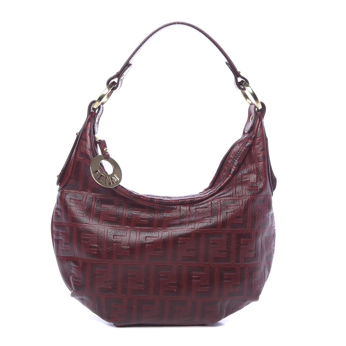 Vitello FF Embossed Small Chef Hobo Rosso