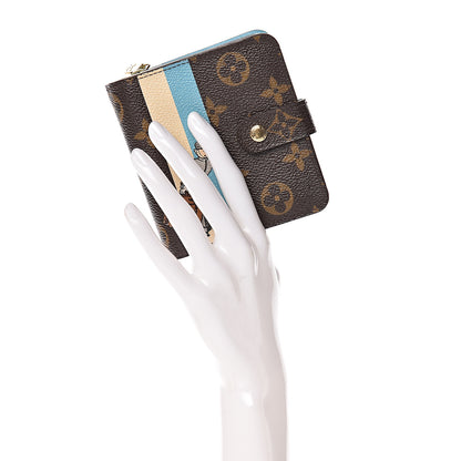 Louis Vuitton Monogram Groom Compact Zip Wallet Blue 2 of 19