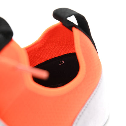 Hermes Technical Canvas Suede Goatskin Womens Duel Sneakers 37 Orange Multicolor 8 of 9
