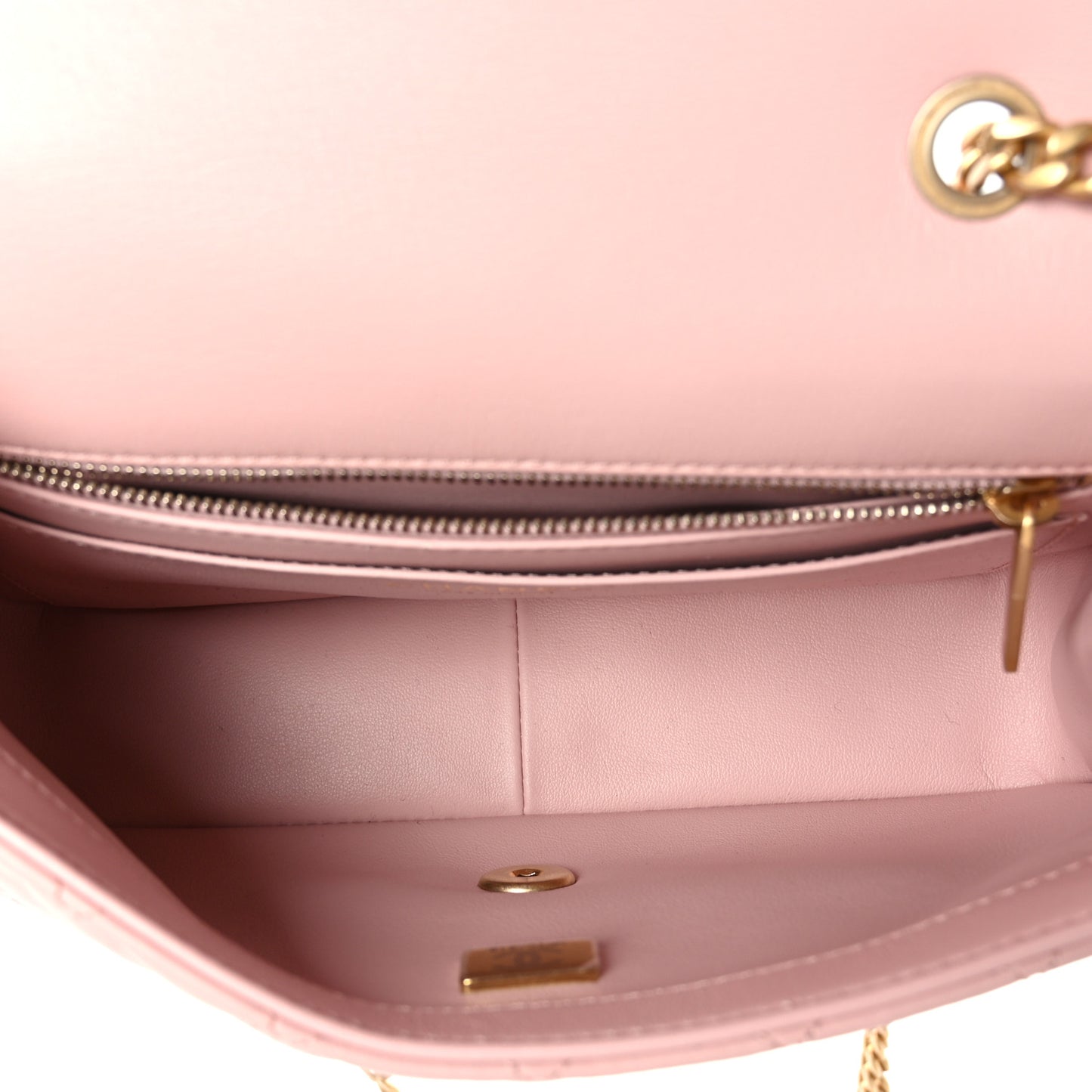 Lambskin Quilted Small Sweet Camellia Flap Light Pink