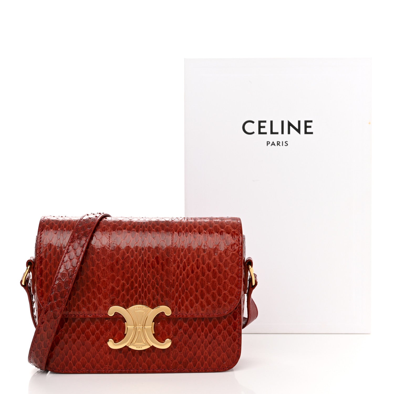 Celine Watersnake Teen Triomphe Ruby 15 of 15