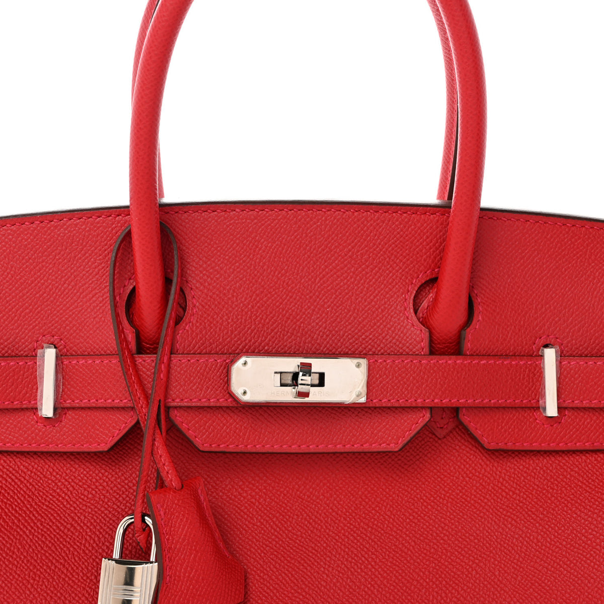 Hermes Epsom BIRKIN 30 Rouge Casaque 7 of 11