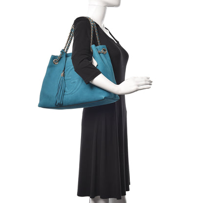 Gucci Vitello Range Medium Soho Chain Shoulder Bag Deep Cobalt 2 of 22