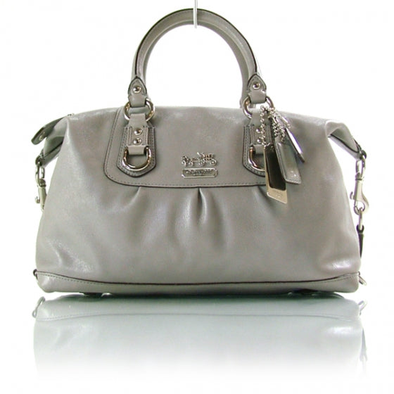 COACHLeatherMadisonSABRINAToteBagGrey