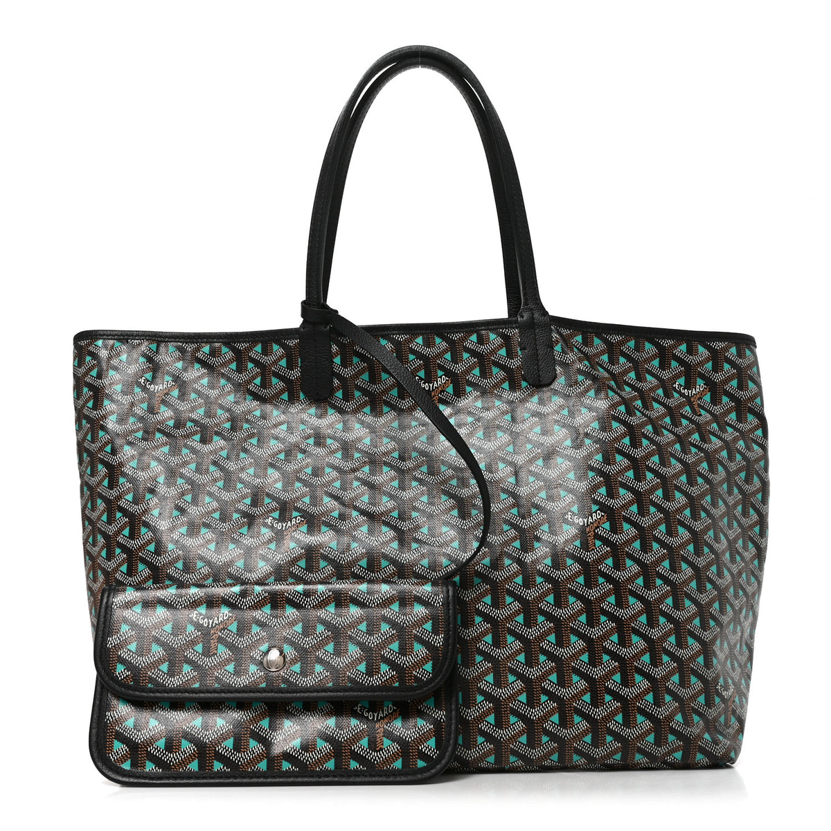 Goyard Goyardine Saint Louis Claire Voie PM Black Blue 3 of 9