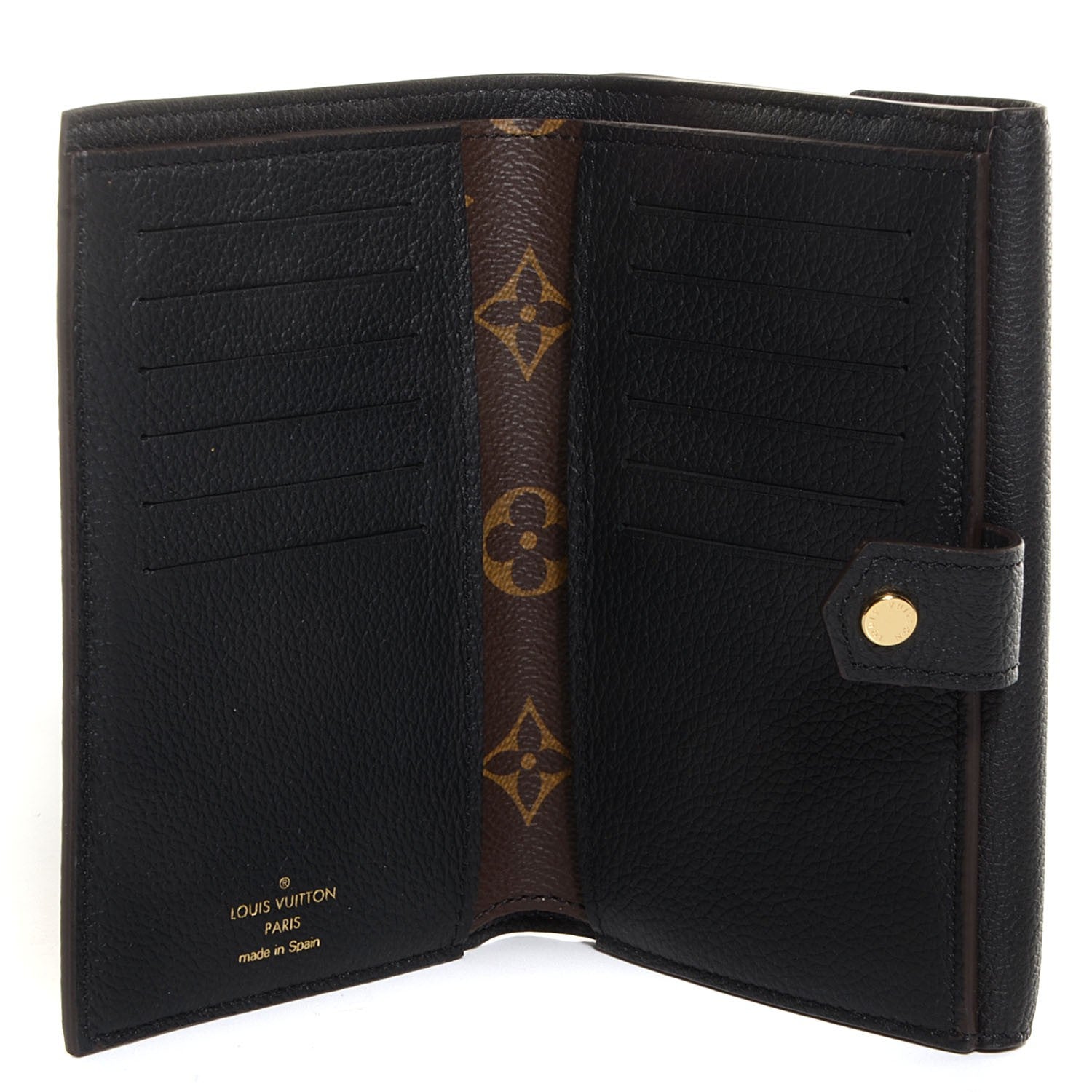 Louis Vuitton Monogram Pallas Compact Wallet Black 6 of 8