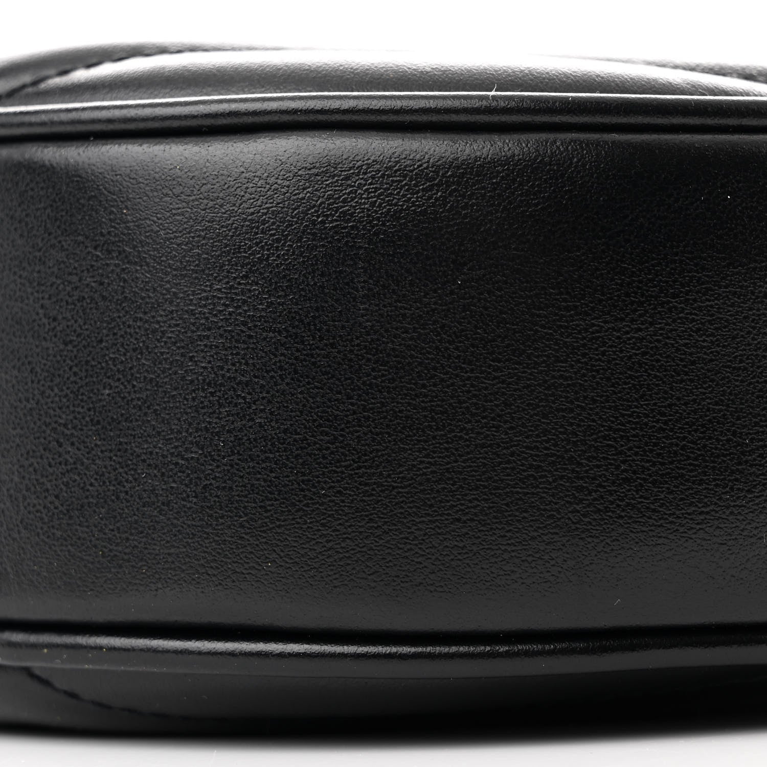 Saint Laurent Calfskin Matelasse Chevron Round Vinyle Camera Bag Black 10 of 10