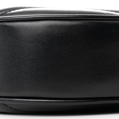Saint Laurent Calfskin Matelasse Chevron Round Vinyle Camera Bag Black 10 of 10