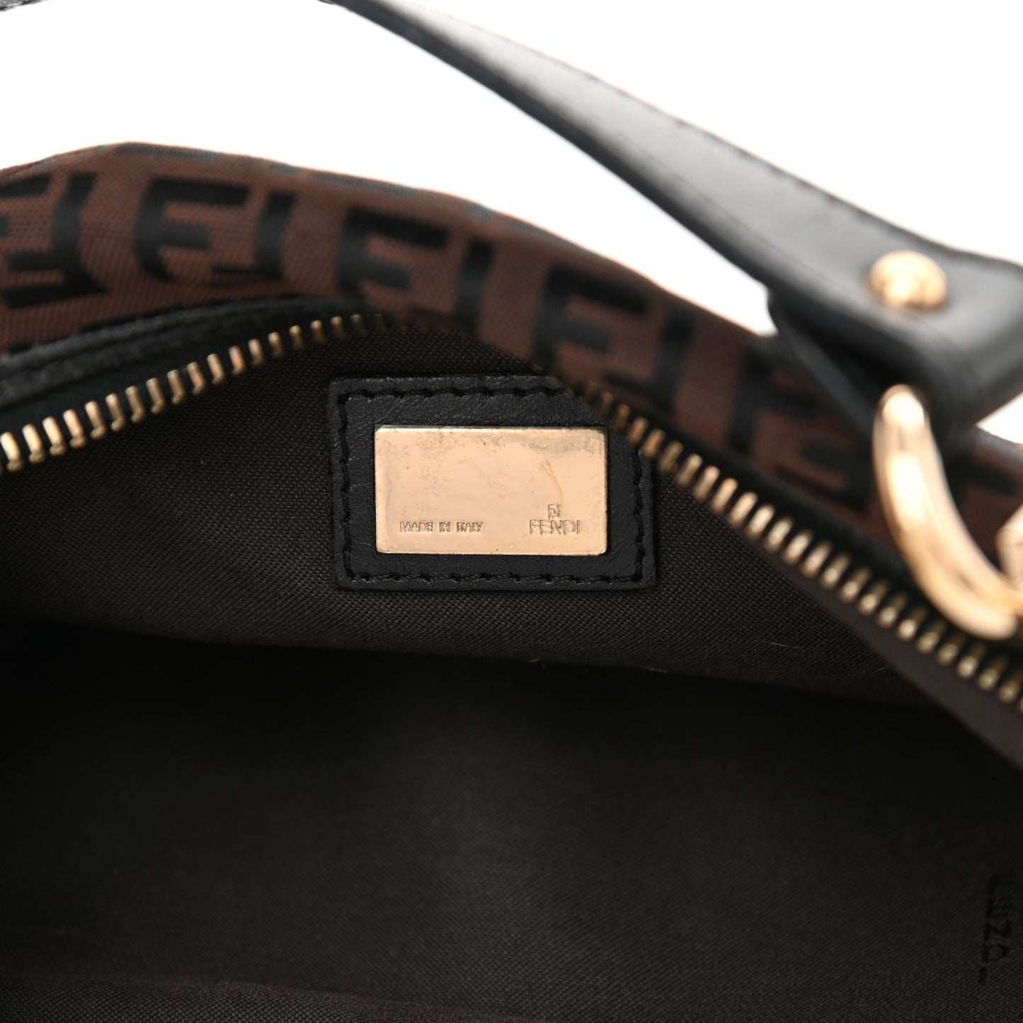 Zucchino Cuoio Small Chef Pocket Shoulder Bag Black Moro
