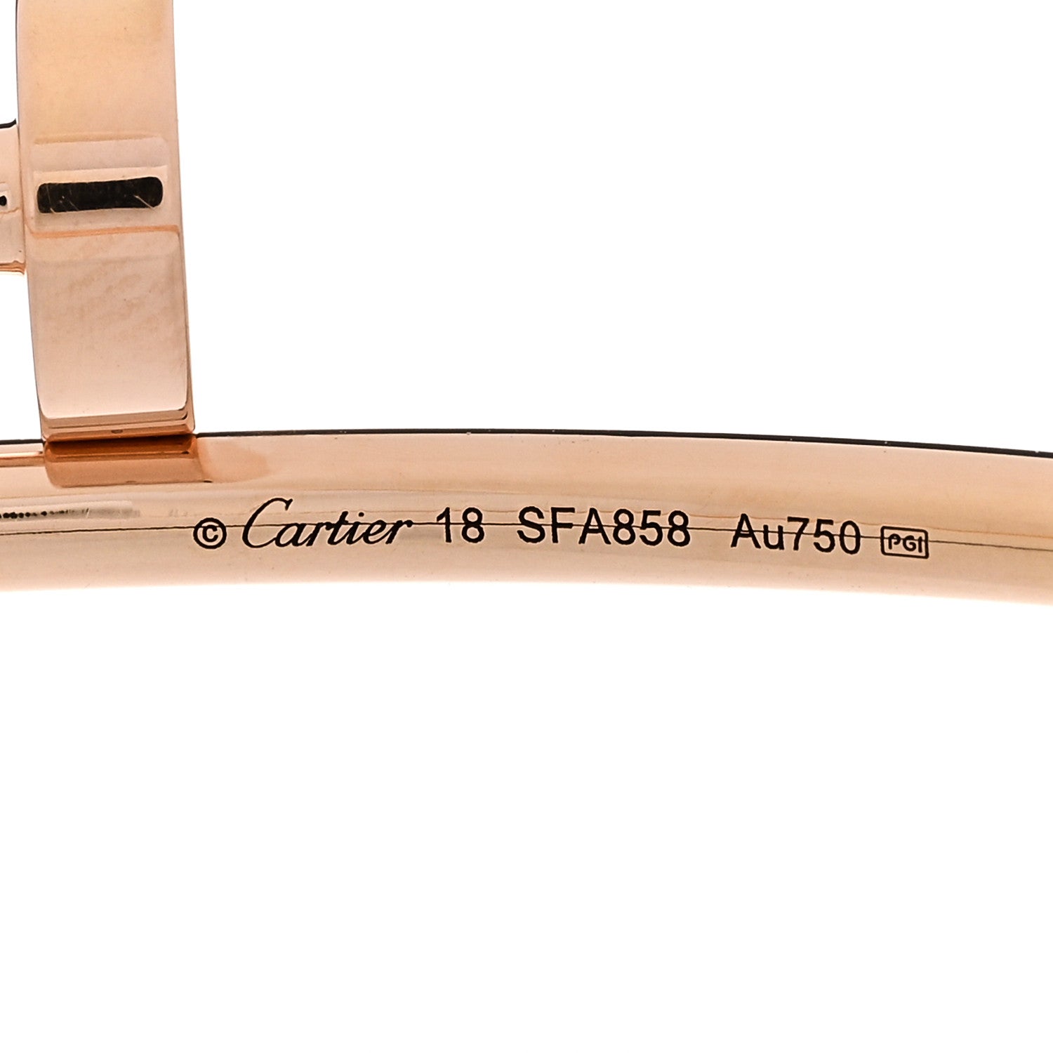 Cartier 18K Pink Gold Small Juste Un Clou Bracelet 18 3 of 4
