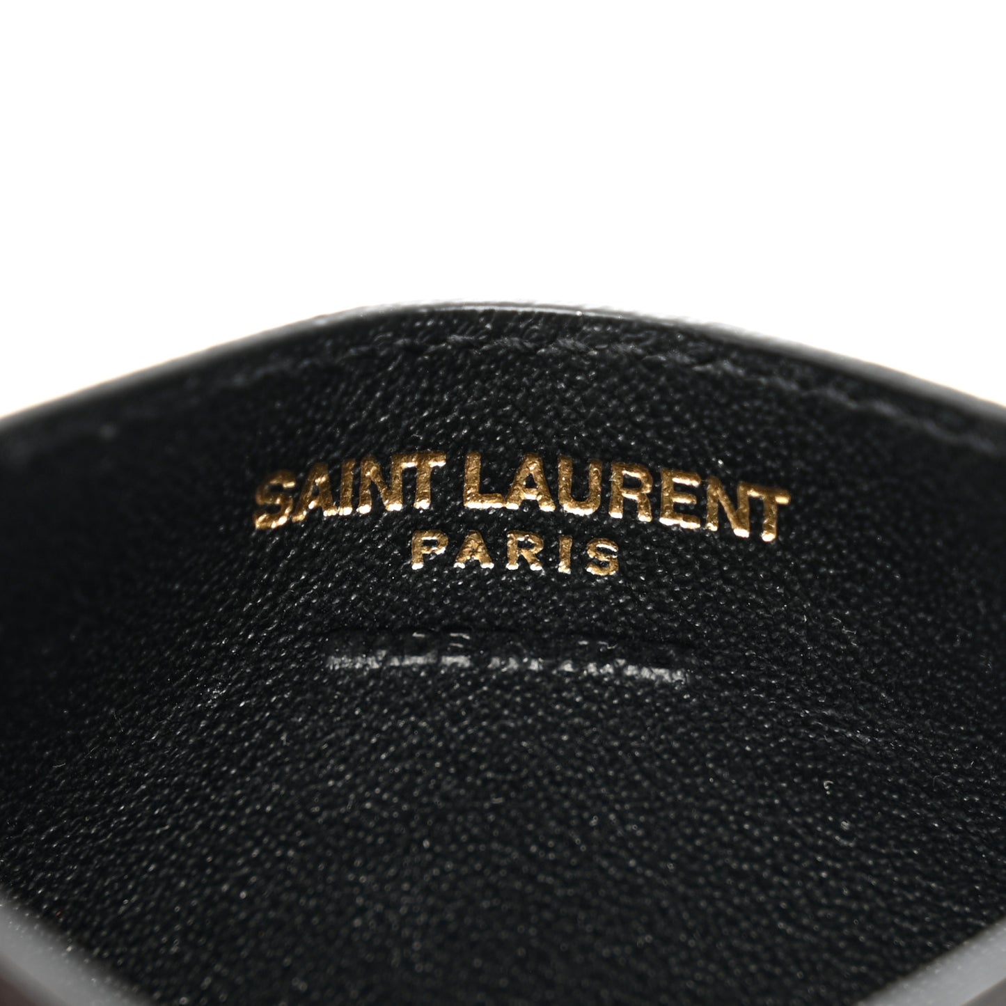 Grain De Poudre Matelasse Chevron Monogram Credit Card Case Black