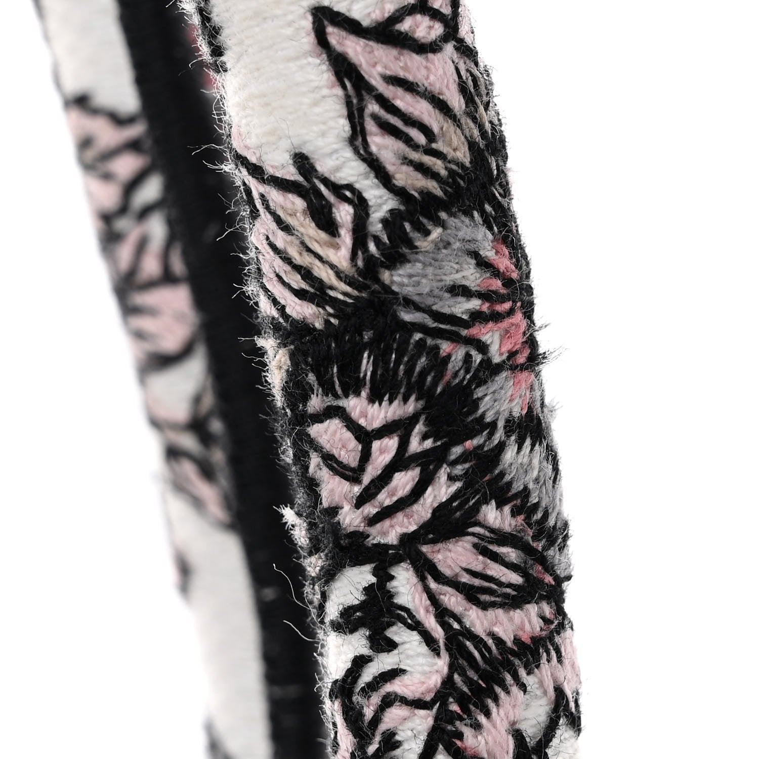 Christian Dior Canvas Embroidered Large Butterfly Around The World Book Tote White Pastel Pink 11 of 12