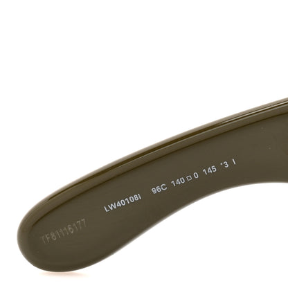 Loewe Acetate Mirrored Anagram Wave Mask Sunglasses LW40108I Brown 5 of 7