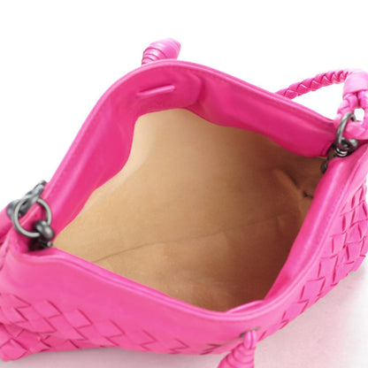 Bottega Veneta Nappa Intrecciato Small Shoulder Bag Pink 5 of 8
