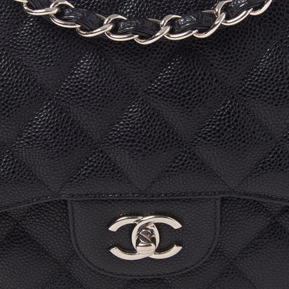 Chanel Caviar Quilted Jumbo Double Flap Black 8 of 11