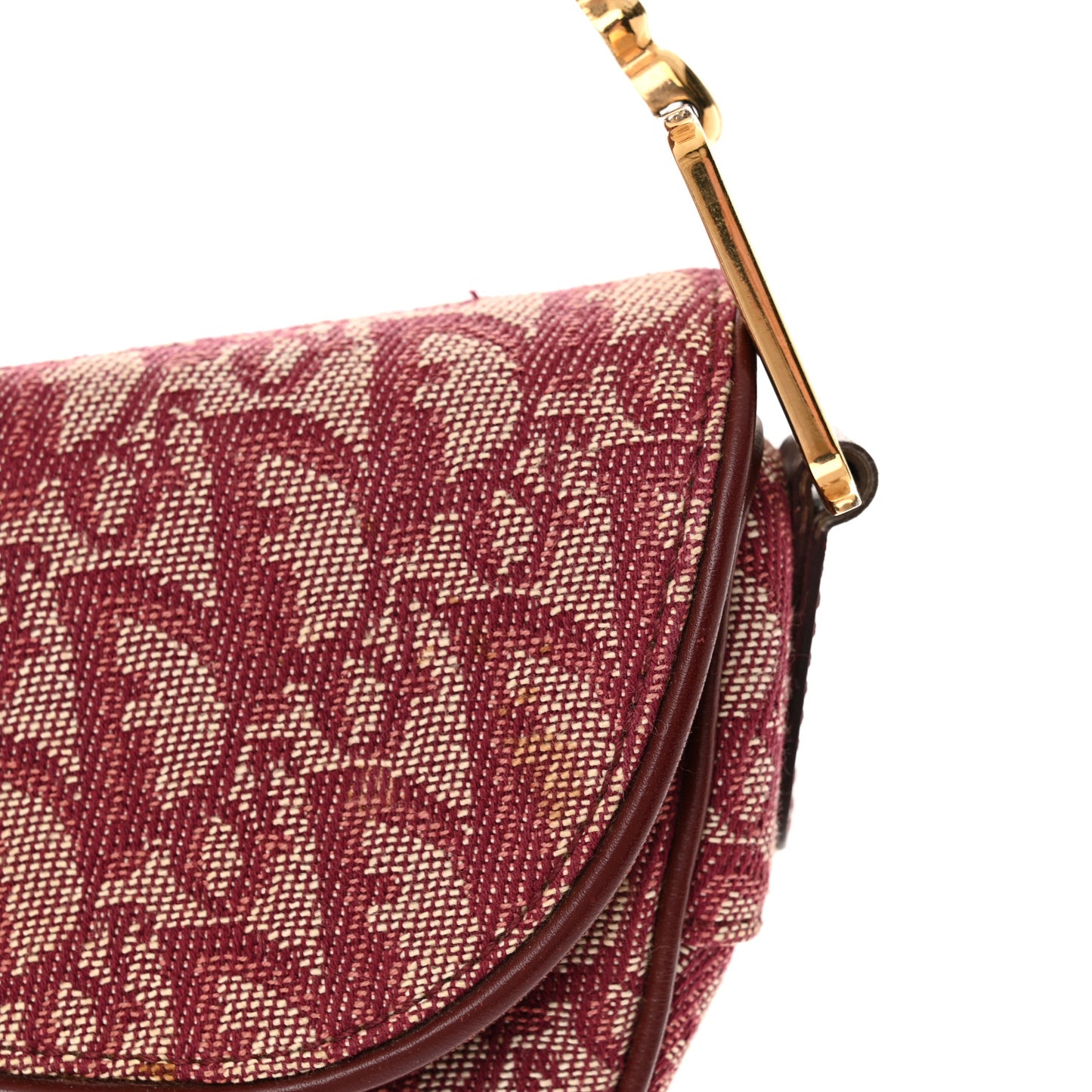 Monogram Saddle Bag Burgundy
