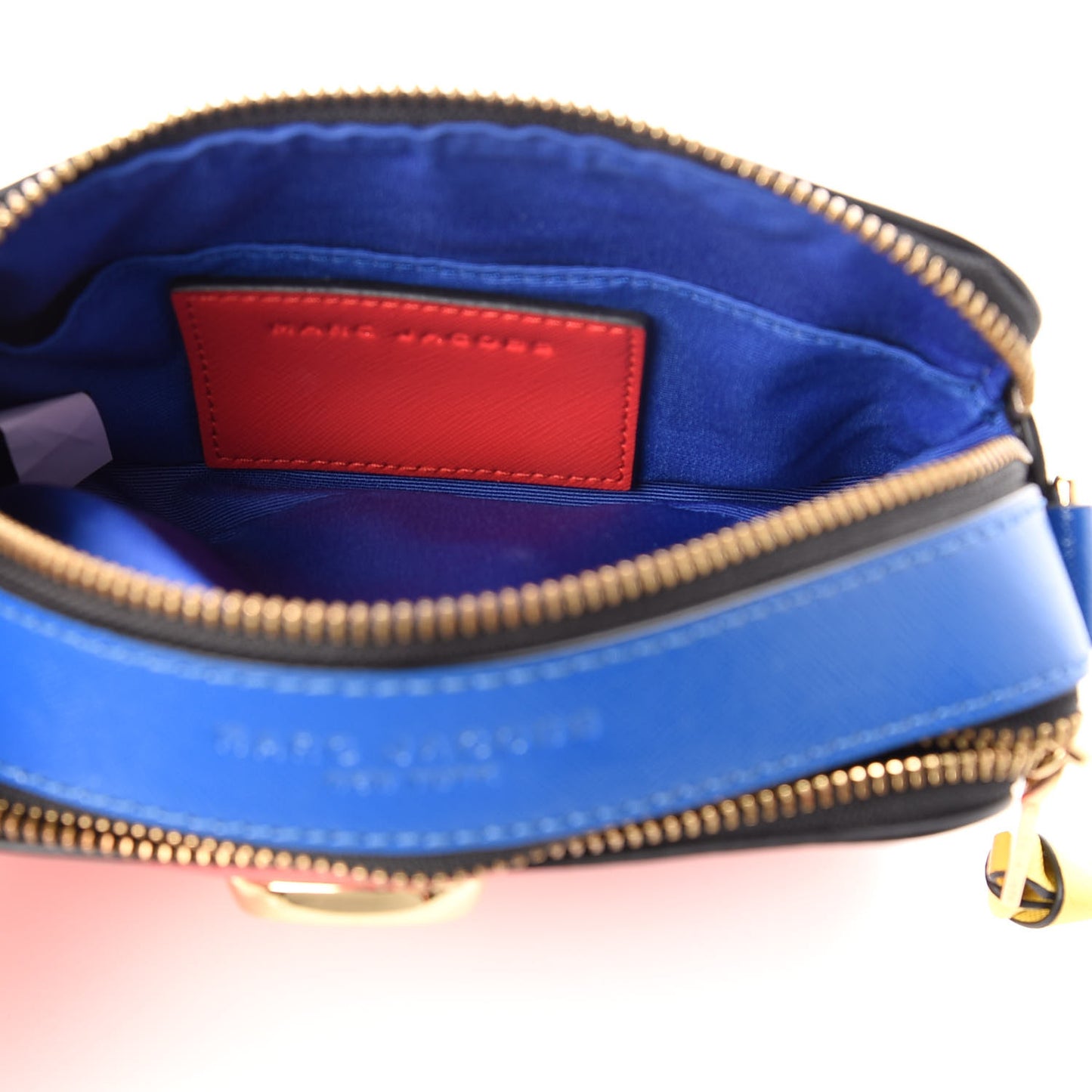 Saffiano Small Snapshot Camera Bag Red Multicolor