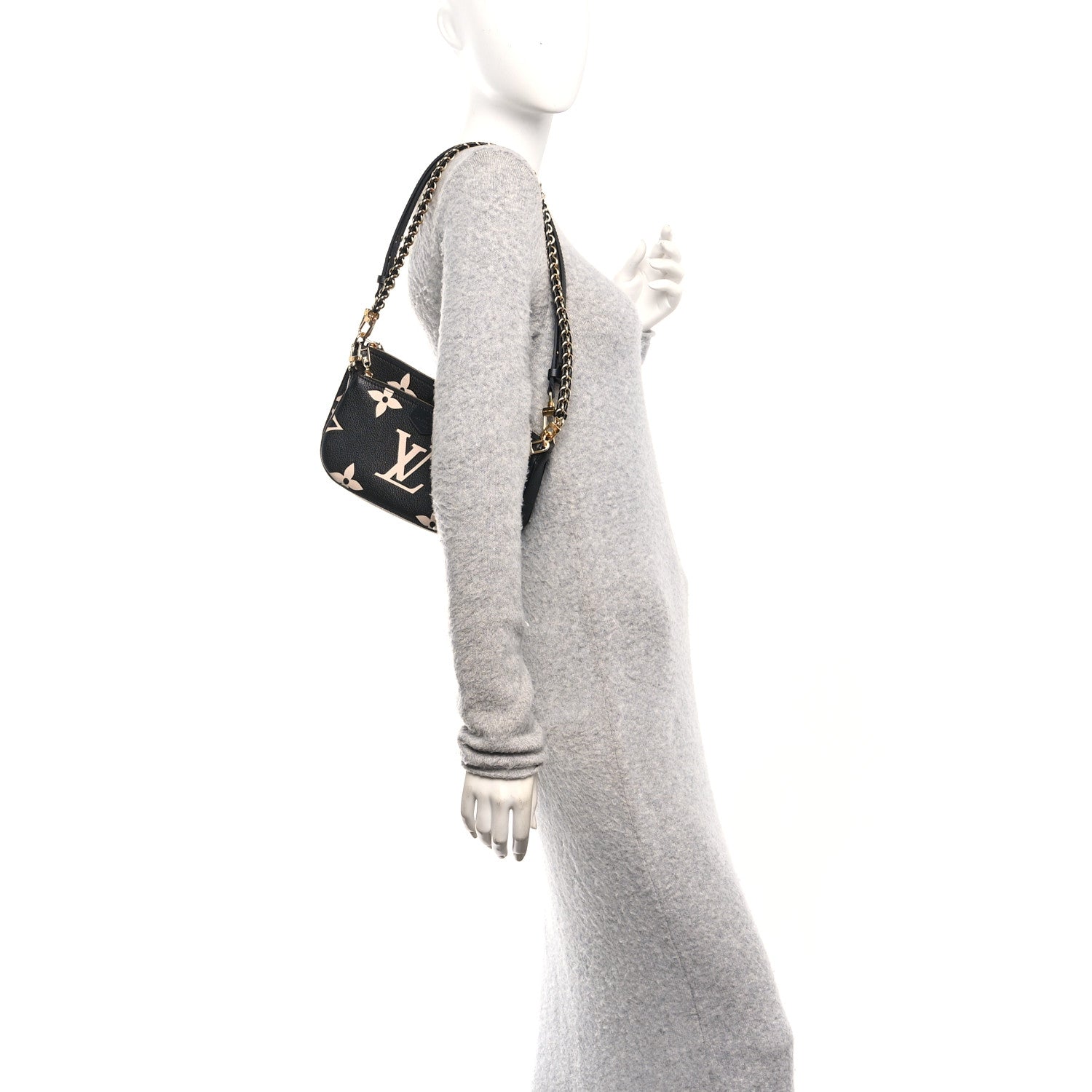 Louis Vuitton Empreinte Monogram Giant Multi Pochette Accessories Black Beige 2 of 10