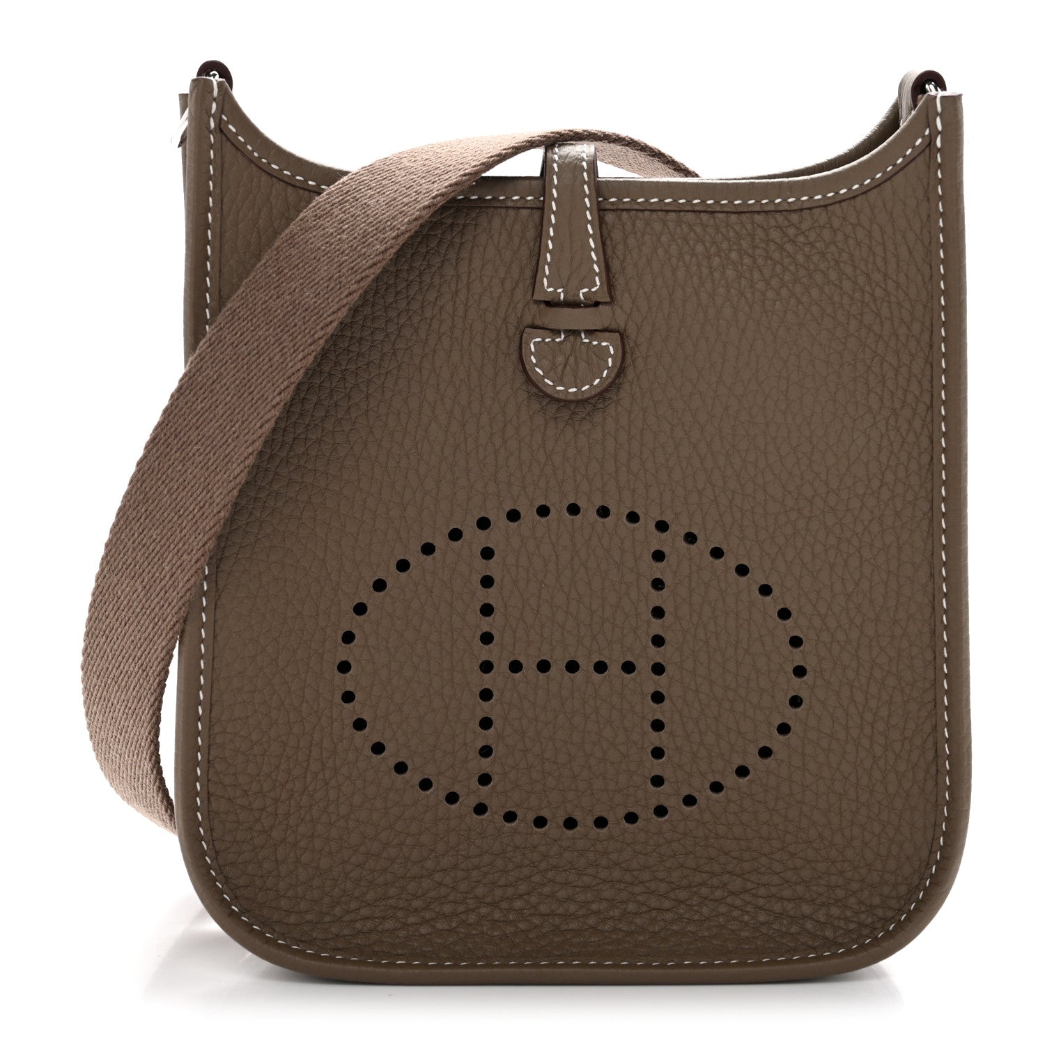 Hermes Taurillon Clemence Evelyne TPM Etoupe 1 of 11