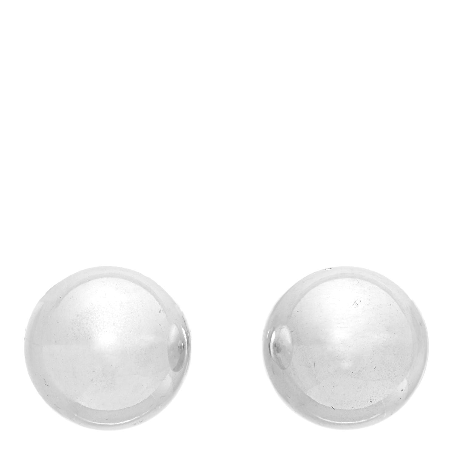 Tiffany Sterling Silver 14mm HardWear Ball Earrings 1 of 4