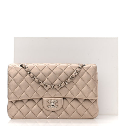Chanel Metallic Lambskin Quilted Medium Double Flap Gold 11 of 11