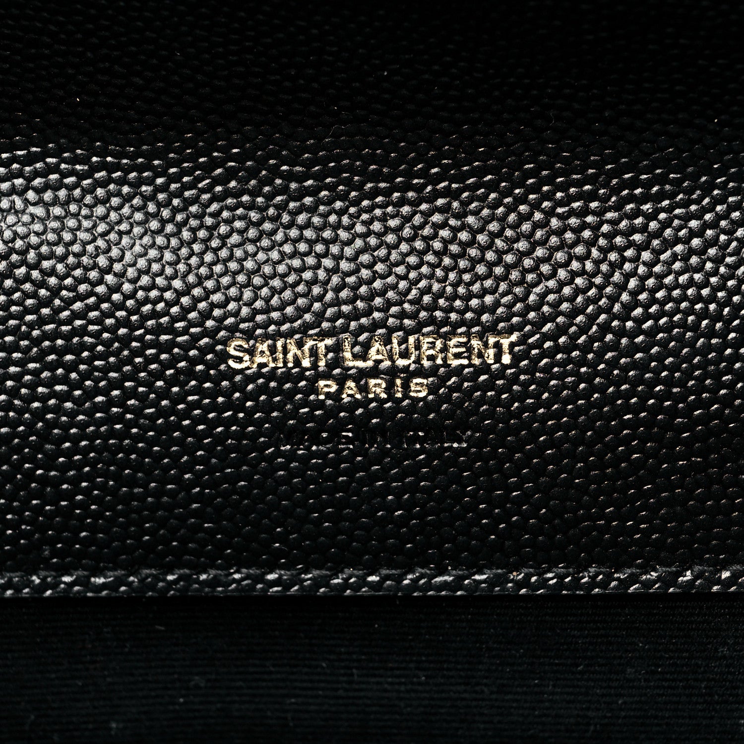 Saint Laurent Grain De Poudre Textured Mixed Matelasse Triquilt Monogram Clutch Black 6 of 11