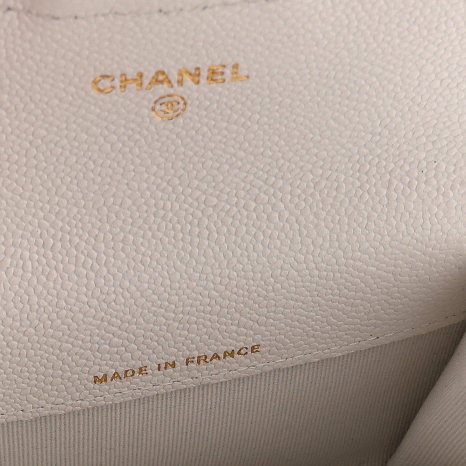 Chanel Caviar Quilted Flap Card Holder Wallet White 5 of 11
