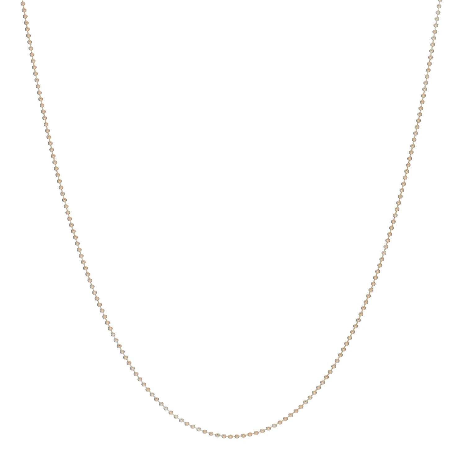 Tiffany 18K Rose Gold Beaded Chain Necklace 1 of 4