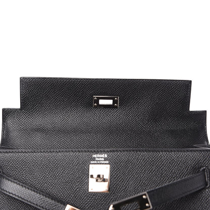 Hermes Epsom Kelly Sellier 25 Black 15 of 25
