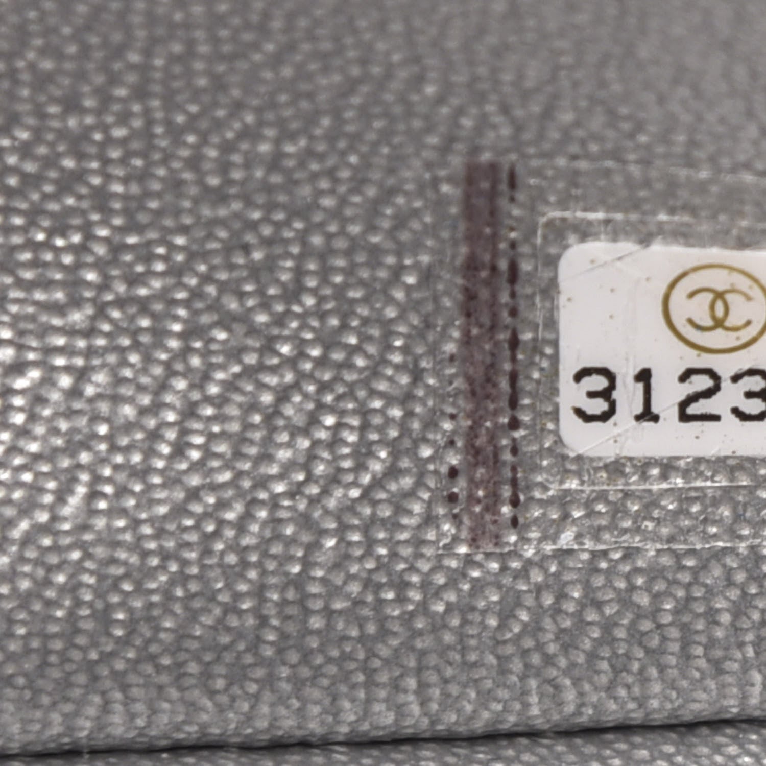 Chanel Metallic Caviar Quilted Mini Top Handle Rectangular Flap Silver 7 of 10
