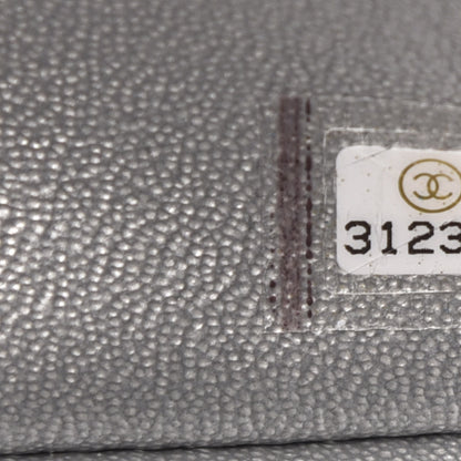Chanel Metallic Caviar Quilted Mini Top Handle Rectangular Flap Silver 7 of 10