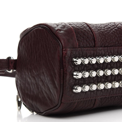 Alexander Wang Pebbled Lambskin Mini Rockie Beet Rhodium Hardware 7 of 8