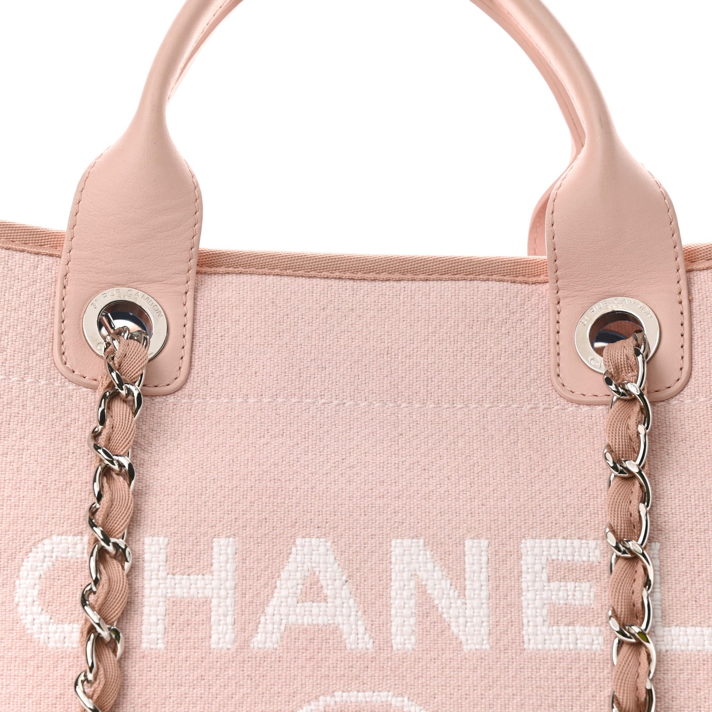 Canvas Medium Deauville Tote Light Pink