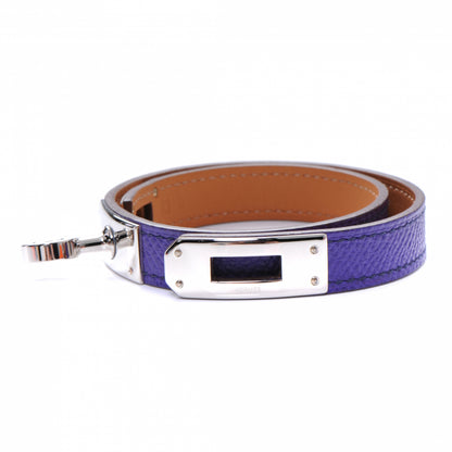 Hermes Epsom Kelly Double Tour Bracelet Crocus Purple Small 3 of 7