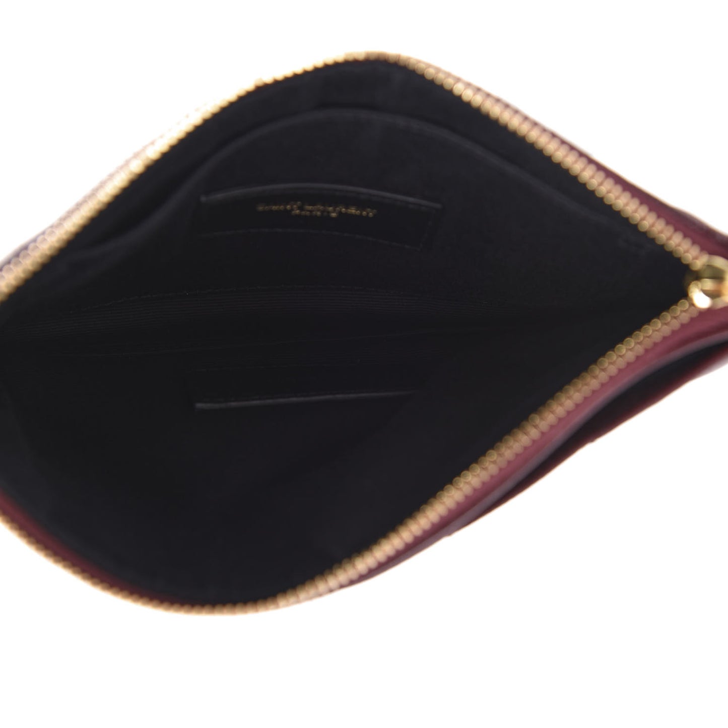 Grain De Poudre Chevron Monogram Bill Pouch Palissandre