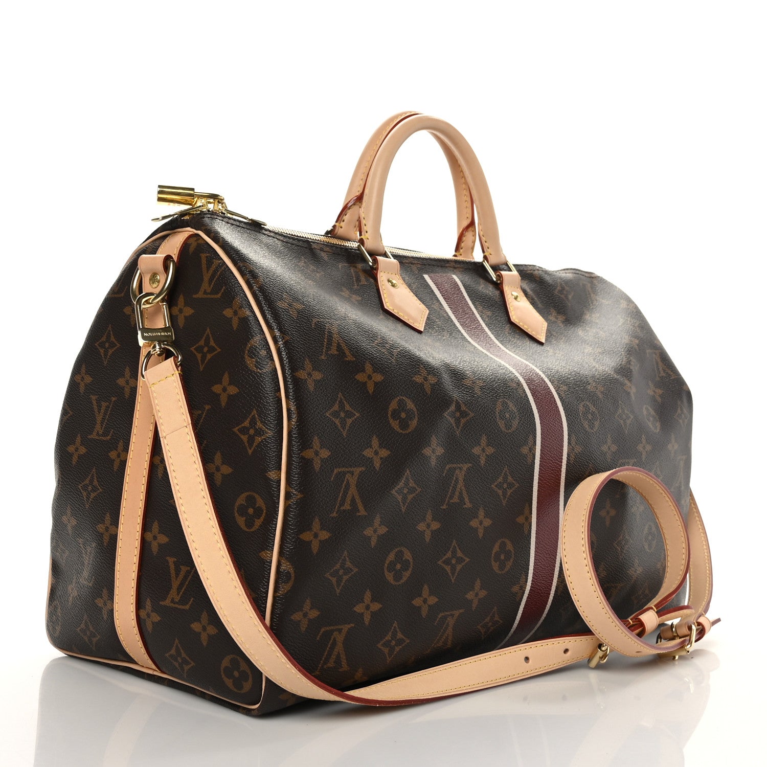 Louis Vuitton Monogram My LV Heritage Speedy Bandouliere 40 Bordeaux White 2 of 10