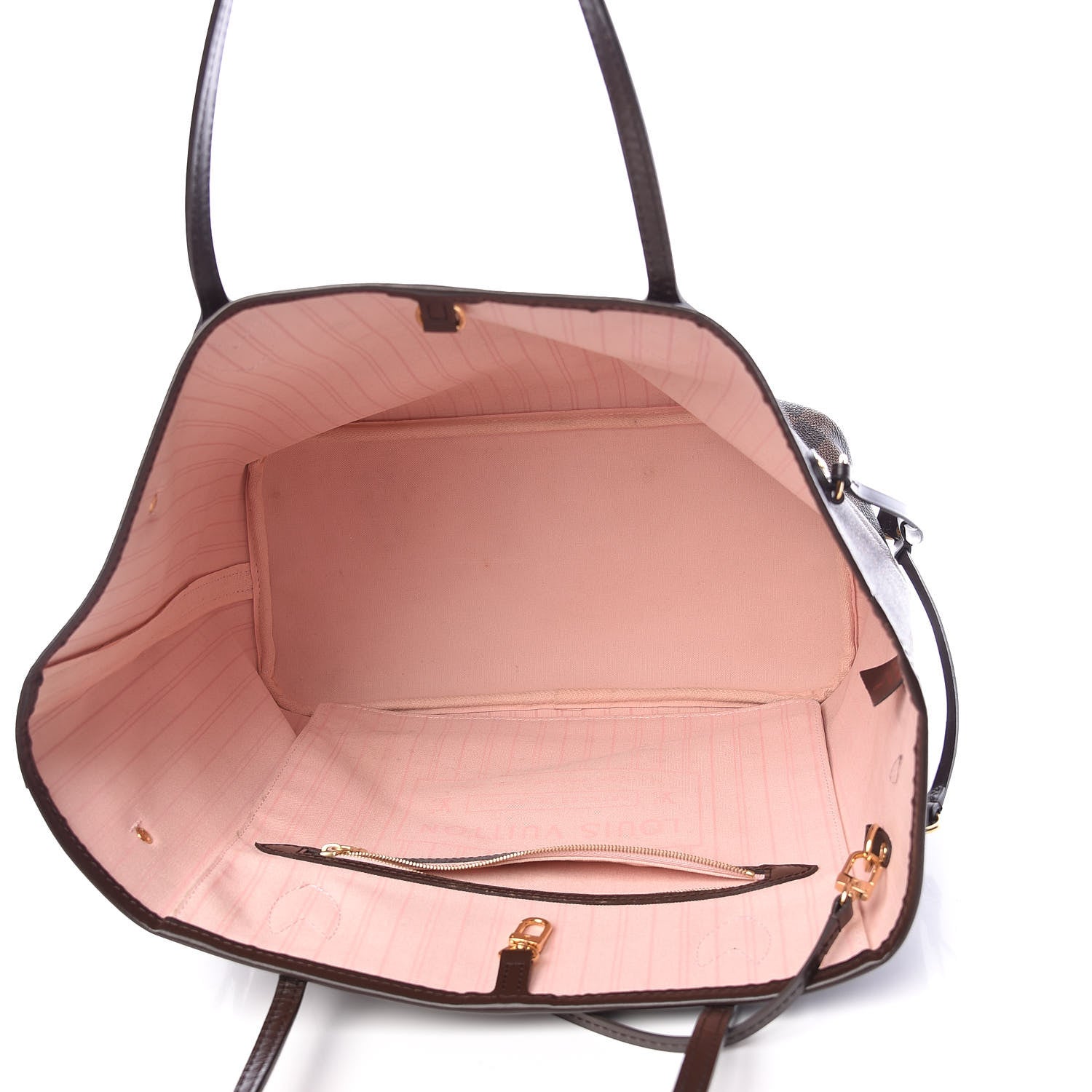 Louis Vuitton Damier Ebene Neo Neverfull MM Rose Ballerine 6 of 15