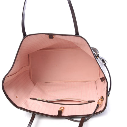 Louis Vuitton Damier Ebene Neo Neverfull MM Rose Ballerine 6 of 15