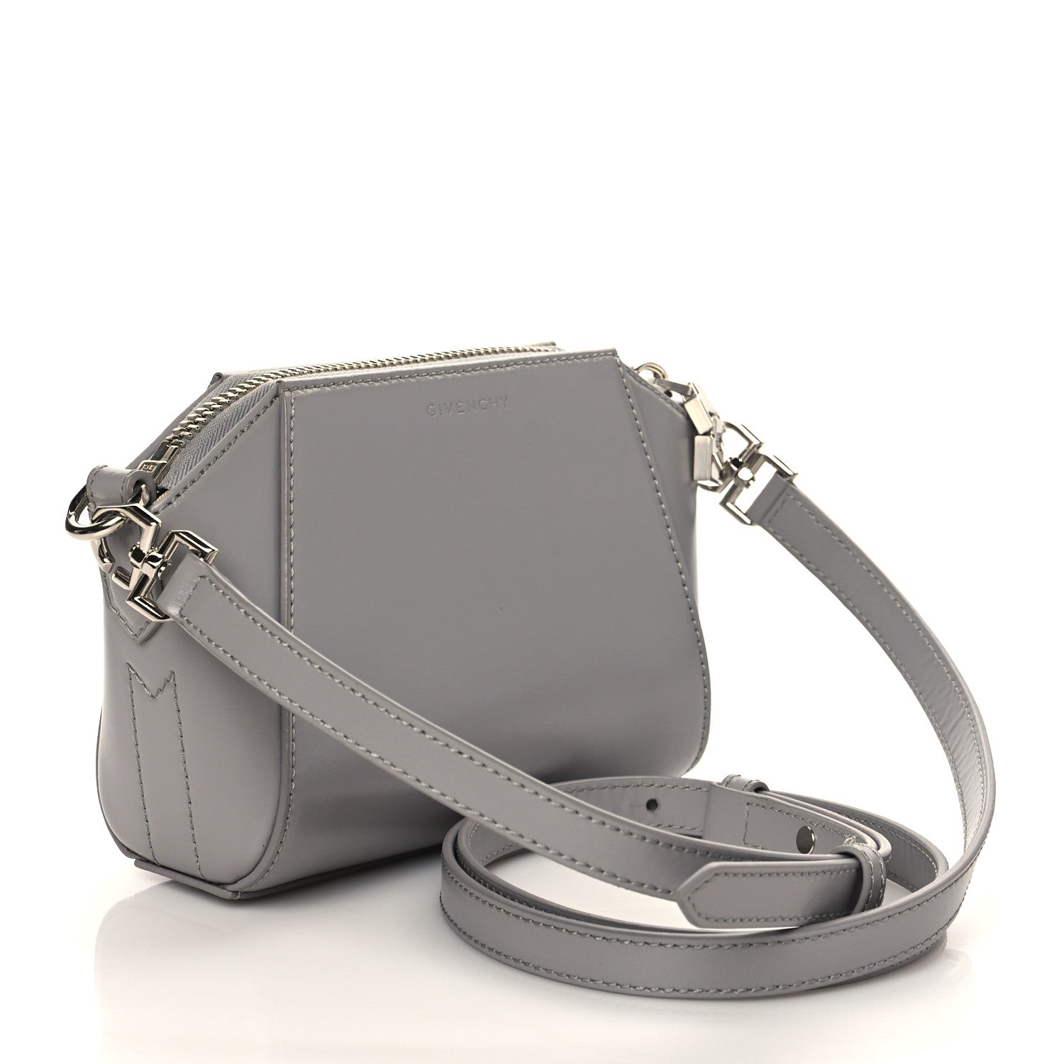 Givenchy Smooth Calfskin Nano Antigona Grey 3 of 9