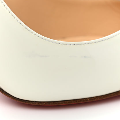 Christian Louboutin Patent Pigalle Follies 100 Pumps 36.5 Snow 9 of 14