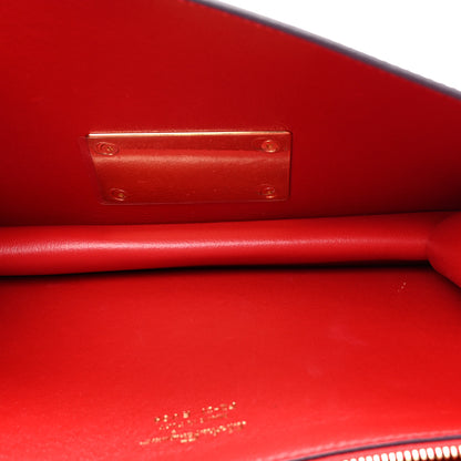 Salvatore Ferragamo Smooth Calfskin Medium Aileen Gancio Lock Shoulder Bag Grape Rosso 5 of 16