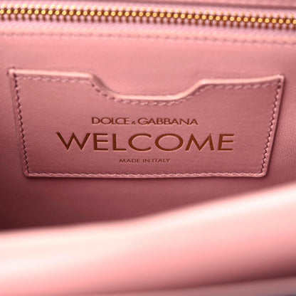 Dolce & Gabbana Calfskin Graffiti Printed Welcome Satchel Blue Black 11 of 14