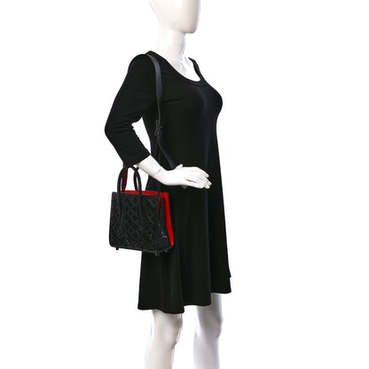 Christian Louboutin Calfskin Spikes Loubinthesky Mini Paloma Black 2 of 10